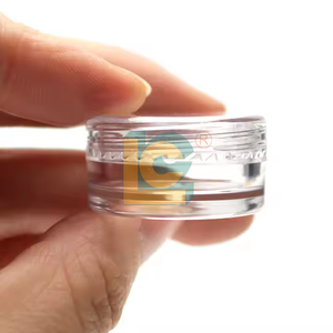 Nhựa Thủy Tinh Tròn Hình Bầu Dục Hình Dạng Không Thường Xuyên Chai Nhỏ Nắp Nắp Vàng Bạc Lá Dập Nóng Máy - Product Image 5