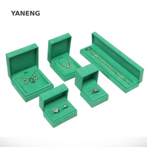 Custom Logo Suede Velvet Pendant Jewellery Packing Wedding Bracelet Ring <b>Box</b> Rectangle Leatherette <b>Earring</b> Necklace <b>Box</b> - Product Image 3