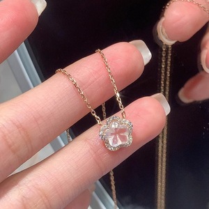 S925 Pure Silver Natural Freshwater Pearl Small Bead Pendant Necklace with <b>Snake</b> Bone Chain Luxury Women's Fashion Accessory - Product Image 4