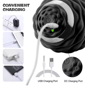 Tập Thể Dục Mềm Silicon Tay Mang Theo Yoga Điện Rung Tập Thể Dục Cường Độ Cao Bọt Lăn Đậu Phộng Kit Massage - Product Image 6