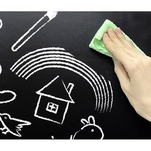 FOSKA-<span class=keywords><strong>Tableau</strong></span> <span class=keywords><strong>noir</strong></span> auto-adhésif pour l'école avec 5 craies colorées, facile à éplucher et amovible, sans résidus et repositionnable - Product Image 5