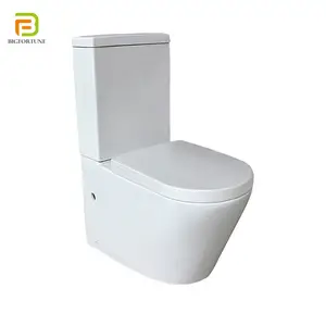 Sanitaires européens Water Closet Toilette Salle de bain Double chasse Lavage Deux pièces Toilette Céramique Wc Toilettes