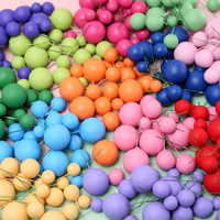2/2,5/3cm 20 Stück Packung 1,5/2/2,5/3 Frosted Multi color Macaroon Soft Faux Ball Kuchen deckel Schaum kugeln Kuchen Dekorieren