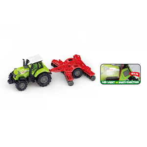 Jeu de tracteur agricole, petite voiture, jouets pour enfants, glissade avec charrue, 1/32 - Product Image 1
