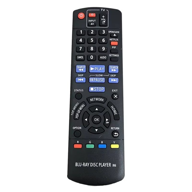 New Replacement Remote Control N2QAYB000734 for Panasonic Blu-Ray DISC Player DMP-BD75 DMP-BD77 DMP-BD87 DMP-BD755