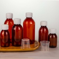 Bouteille de médicament liquide personnalisée en PET avec échelle graduée, étiquettes personnalisées pour sirop contre la toux et autres médicaments 2OZ 4OZ 8OZ 16OZ