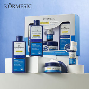Kit de cuidado capilar KORMESIC OEM de marca privada personalizada, orgánico, a base de hierbas, suavizante, fortalecedor, control de grasa, calmante, nutritivo y para el crecimiento del cabello. - Product Image 1