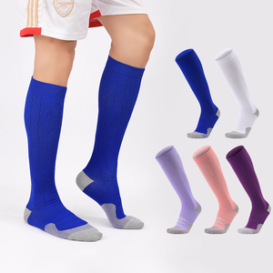 Custom Sports Compression <b>Socks</b> Knee High Blue Breathable Spandex Polyester for Cycling <b>Running</b> Yoga Adults One Size - Product Image 2
