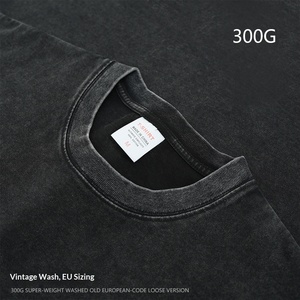 Camiseta Personalizada de Algodón 100% Pesado para Hombre, Talla Grande, Impresión DTG, Logotipo, Lavado Ácido, Estilo Vintage - Product Image 3