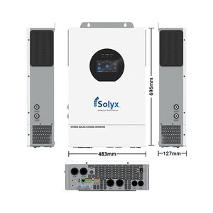 อินเวอร์เตอร์พลังงานแสงอาทิตย์แบบแยกเฟส Solyx US Standard 8kW 120/240V คลื่นไซน์บริสุทธิ์ สำหรับเชื่อมต่อกับระบบไฟฟ้า - Product Image 3