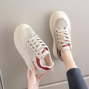 Nouvelles chaussures pour femmes en toile à semelle épaisse, à lacets, antidérapantes, pour le sport et les occasions décontractées - Product Image 4