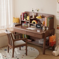 Meilleur vendeur : Bureau d'étude moderne pour enfants, série en bois de caoutchouc, mobilier enfant avec intégration de rangement