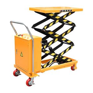 Uni-Silent 1000KG Heavy Duty Semi Electric Scissor <span class=keywords><strong>Lifter</strong></span> Nuevo Motor Bomba Motor Mesas elevadoras de acero DPS1000 - Product Image 1