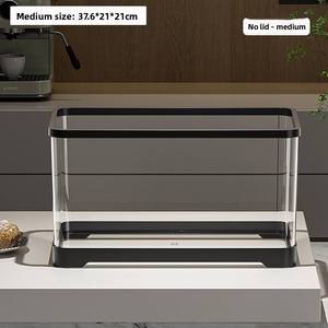 Petit aquarium rectangulaire écologique avec filtration et oxygénation intégrées, transparent, pour poissons rouges, idéal pour la maison et le patio. - Product Image 5