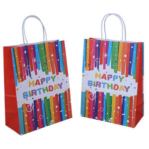 Bolsa de regalo de cumpleaños personalizada para niños, regalos de fiesta, bolsas de papel de embalaje - Product Image 2