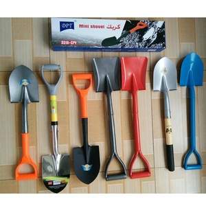 Herramientas agrícolas de jardinería al por mayor, pala agrícola de boca redondeada a mano de acero metálico grande con mango de madera - Product Image 4