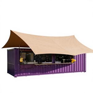 Kiosque de restauration rapide en fibre de verre pour snacks et chips, avec design personnalisé et stores enrouleurs, pour une qualité artisanale supérieure du café - Product Image 1