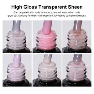 Esmalte de Gel de Larga Duración Sin Necesidad de Limpiar, Libre de HEMA y TPO, Acabado Brillante UV Profesional para Arte de Uñas, Marca Privada - Product Image 3
