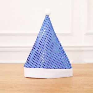 5 colors supermarket stores and hotels Decorations Christmas colorful sequins Christmas hat - Product Image 2