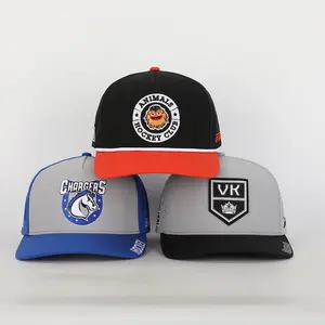 OEM hohe Qualität Großhandel individuelle Stickerei Logo wasserdichte Polyester-Mütze 5 Panel Gorras Laser-Geschnitt-Loch Seil Sport Baseballmütze