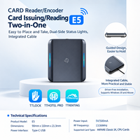 Lecteur de cartes E5, encodeur 13,56 MHz, machine d'émission de cartes-clés pour système de serrures intelligentes TTlock TTHotel TTRenting