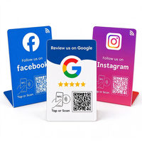 Panneau de table NFC Ntag215 RFID 13,56 MHz en forme de L avec affichage de code QR, étanche et résistant aux intempéries, design personnalisable pour restaurants