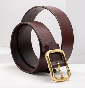 <span class=keywords><strong>Cinturón</strong></span> de cuero genuino de capa superior Cinturones de hombre Hebilla de cobre Fabricante de cinturones Ventas al por mayor Artículo <span class=keywords><strong>en</strong></span> <span class=keywords><strong>línea</strong></span> popular - Product Image 4
