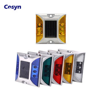 हाई-इंटेंसिटी सोलर रोड स्टड लाइट एल्यूमीनियम सोलर रोड ड्राइववे ने सड़क सुरक्षा के लिए फुटपाथ मार्करों का निर्माण किया - Product Image 1