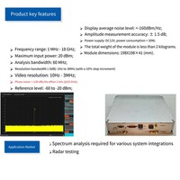 Module de spectre de bruit de phase, stabilité de fréquence du signal RF à faible bruit