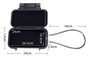 Nieuwe waterdichte anti-diefstal combinatiekluis voor buiten, draagbaar strandkluisje, strandstoel slotkast - Product Image 6