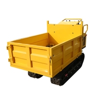 LIVRAISON GRATUITE Hydraulique Automatique Manuel Chenilles Diesel Dumper Camion Dumper sur Chenilles avec Certification