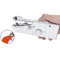 Mini portátil de mano máquina de coser rápido cosido a mano coser costura sin ropa de hogar máquina de coser eléctrica