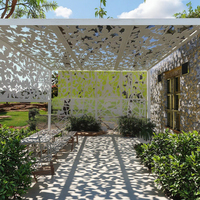 Panneau décoratif en métal découpé au laser CNC de qualité supérieure, écologique, antirouille, pour clôture de jardin, portail extérieur, garde-corps en acier, pergolas
