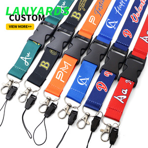 High Quality Custom Eco-Friendly Advertising ID Card Holder <b>Lanyards</b> Durable Wholesale Blank Sublimation Silk Screen Sport - Product Image 1