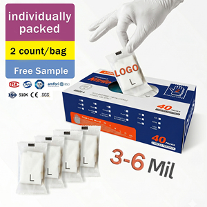 ถุงมือไนไต<span class=keywords><strong>ร</strong></span>ล์สีขา<span class=keywords><strong>ว</strong></span>พิมพ์โลโก้พิเศษ 2 ชิ้น/ซอง สำหรับงานที่ต้องกา<span class=keywords><strong>ร</strong></span>ความแม่นยำ ห้องปลอดเชื้อ นิติ<span class=keywords><strong>ว</strong></span>ิทยาศาสตร์ ไนไต<span class=keywords><strong>ร</strong></span>ล์บริสุทธิ์ - Product Image 1