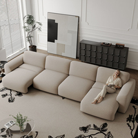 ATUNUS Modernes elektrisches Relaxsofa mit hochdichtem Schaumstoff, weiche Lounge-Couch, breite Sitzfläche, Wohnzimmermöbel für Zuhause und Hotels