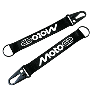 Portachiavi con moschettone in poliestere personalizzato con gancio cordino corto con cinturino serigrafia cordino intrecciato - Product Image 1