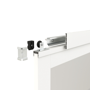 Tengyu nội thất 6-lite nhựa trượt Barn Door <span class=keywords><strong>PVC</strong></span> cửa với xử lý và phần cứng Kit - Product Image 3