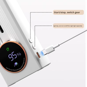 Diffusore di <span class=keywords><strong>Oli</strong></span> <span class=keywords><strong>Essenziali</strong></span> Wireless <span class=keywords><strong>con</strong></span> Luce Notturna, <span class=keywords><strong>Deodorante</strong></span> e Purificatore d'Aria per Soggiorno - Product Image 2