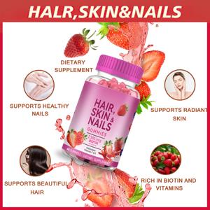 Gomitas de Belleza Naturales con Certificación Halal, para Adultos, Colágeno, Aptas para Recién Nacidos, <span class=keywords><strong>Piel</strong></span> Radiante, <span class=keywords><strong>Uñas</strong></span> Fuertes <span class=keywords><strong>y</strong></span> Brillantes - Product Image 3
