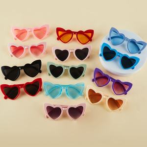 Nicroオリジナル工場ハート型サングラスレトロなカラフルな大きなフレームのサングラス写真小道具独身パーティーウェディングギフト - Product Image 2