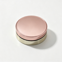 Boîte à poudre compacte ronde portable J85-Q03 vide en plastique avec miroir pour fond de teint et maquillage du visage