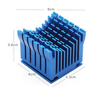 Disipador de calor de aluminio de alta potencia para ordenador de escritorio, disipador de calor de placa base de puente norte y sur, 43x40x36Mm, PCB