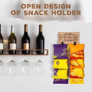 Estante de madera para exhibir patatas fritas en tiendas, estante de madera para almacenar aperitivos en bares, estante de madera maciza para guardar bolsitas de té - Product Image 1
