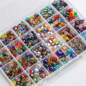 ZHB Hobbyworker Mix ShapesGlass Beads para la fabricación de joyas Crystal Bicone Pagoda Tower Drops Rondelle Beads Bracelet Charms - Product Image 5