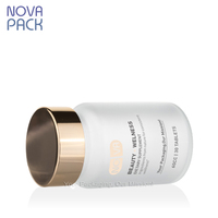 İlaç 60ml 100ml 120ml geniş ağızlı buzlu cam ilaç şişesi tıbbi vitamin hapı şişesi ile altın kapak folyo mühür