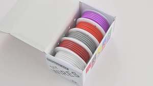 Fil de cuivre électrique souple multibrins <span class=keywords><strong>pour</strong></span> bricolage, kit de câblage, conforme ROHS, 5 couleurs, câble 16/18/20/22/24/26/28/30 AWG, tension nominale 600V, gaine en caoutchouc - Product Image 3