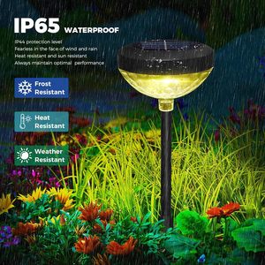 ไฟโซลาร์ LED เปลี่ยนสีได้ 2 แบบ สำหรับตกแต่งสวน ทางเดิน และประตูภายนอกอาคาร ระดับกันน้ำ IP65 ขายส่ง - Product Image 4