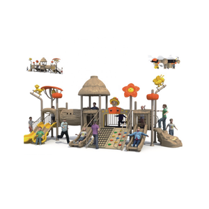 Casa de juegos al aire libre de diseño novedoso colorido para niños, lo último en madera y plástico, equipo de juegos para diversión infantil - Product Image 3