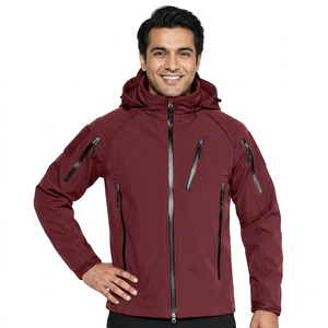 Veste Softshell Homme XL Personnalisée OEM 2026 – Imperméable, Col Montant, Coupe-Vent, Style Décontracté, Tissu Tricoté Hiver - Product Image 1